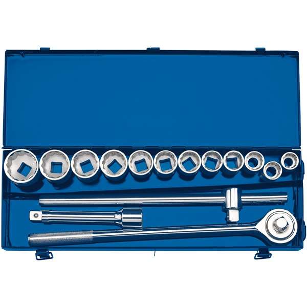 16440 | Metric Socket Set in Metal Case 3/4'' Square Drive (15 Piece)