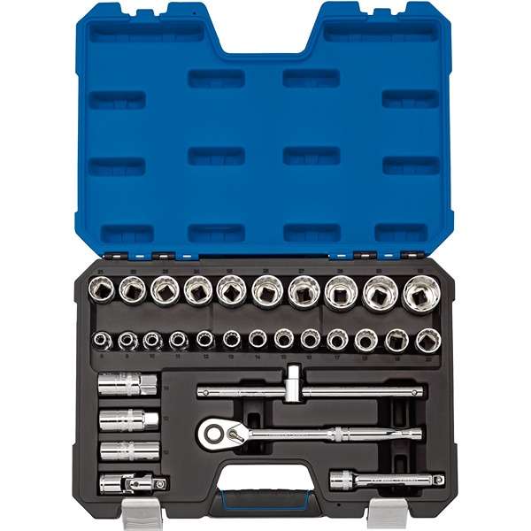 16466 | Metric Socket Set 1/2'' Square Drive (30 Piece)