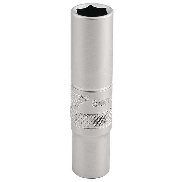 16528 | 6 Point Deep Socket 1/4'' Square Drive 8mm