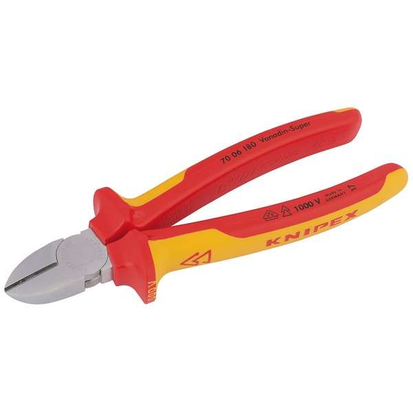 18451 | Knipex 70 06 180SB Diagonal Side Cutter 180mm