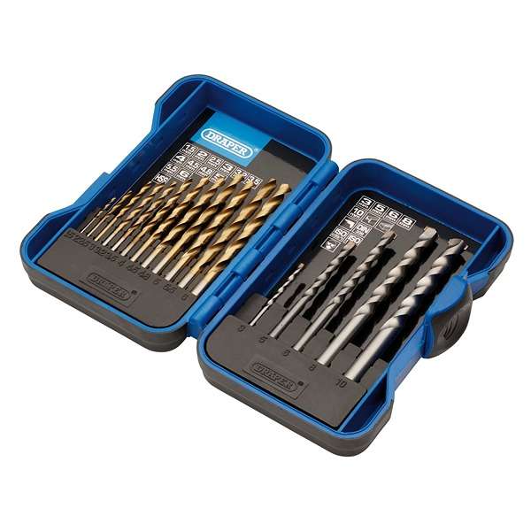 18551 | Metric Combined HSS and Masonry Drill Bit Set (17 Piece)