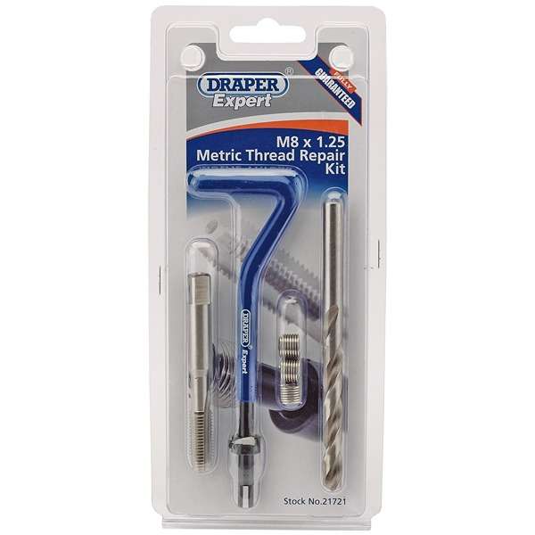 21721 Draper Tools Metric Thread Repair Kit M8 x 1.25