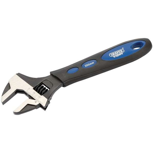 24894 | Draper Soft Grip Crescent-Type Wrench 200mm 24mm