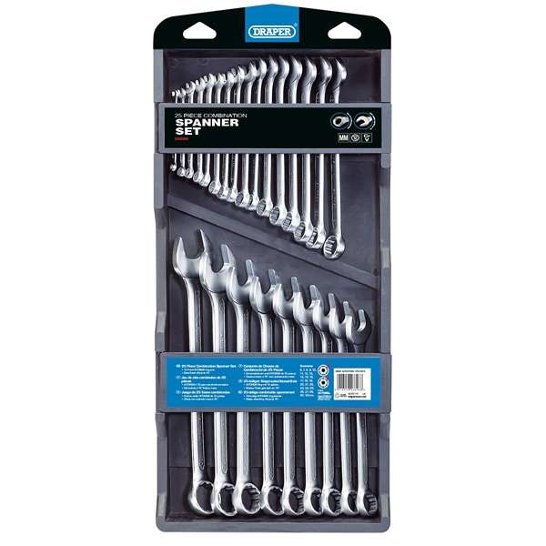 26696 | Draper HI-TORQ® Metric Combination Spanner Set (25 Piece)