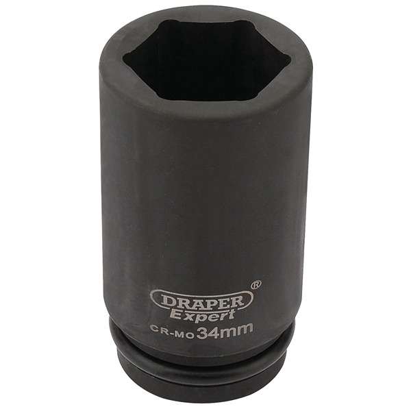 27142 | Draper HI-TORQ® 6 Point Deep Impact Socket 3/4'' Square Drive 34mm
