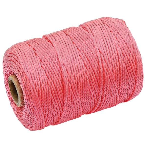 Yellow Braided Nylon Brick Line 75m