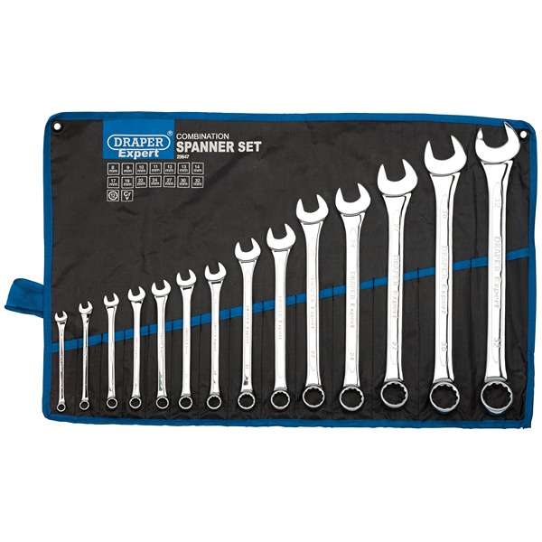 29547 | Draper Expert HI-TORQ® Metric Combination Spanner Set (14 Piece)