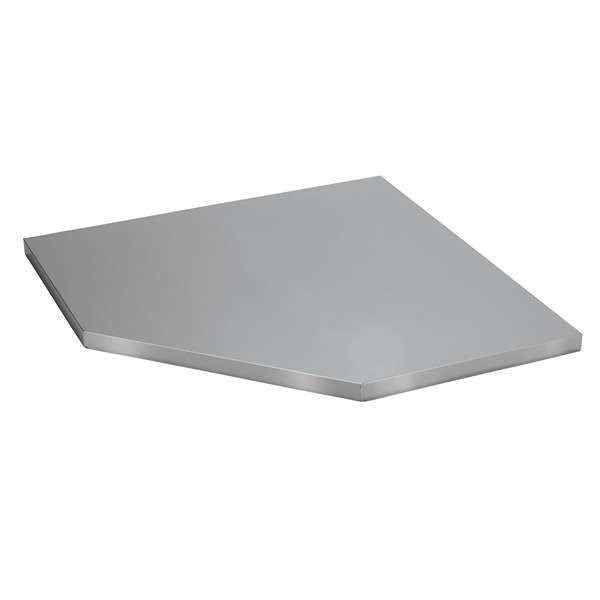 33203 | BUNKER® Modular Stainless Steel Worktop for Corner Cabinet 865mm