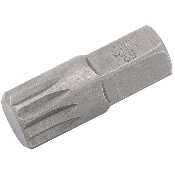 33343 | M12 x 30mm Spline 10mm Insert Bit for Mechanic's Bit Sets