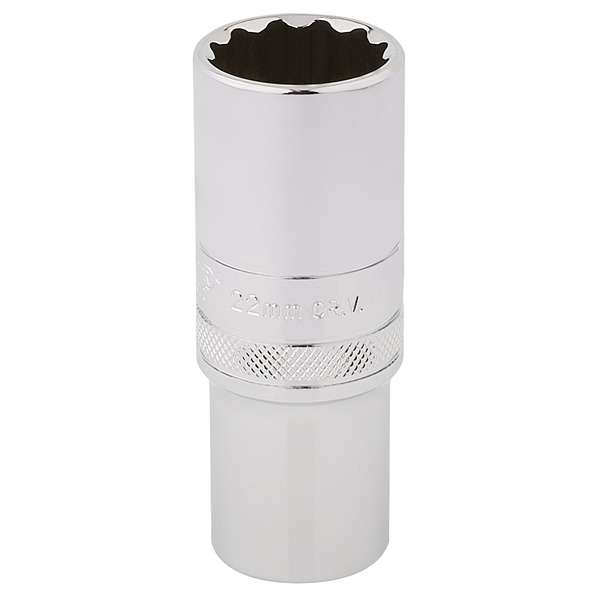 33788 | Draper HI-TORQ® 12 Point Deep Socket 1/2'' Square Drive 22mm