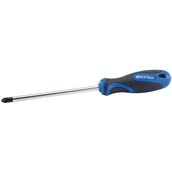 34552 | Soft Grip Cross Slot Screwdriver No.3 x 150mm