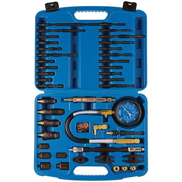 35886 | Petrol and Diesel Master Engine Compression Test Kit (42 Piece)