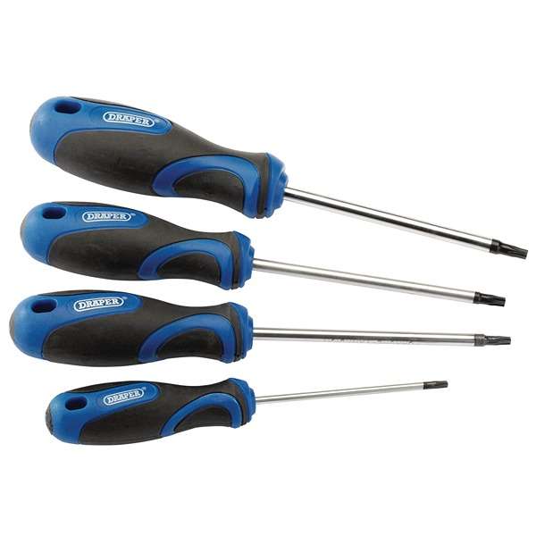 DRAPER TX Star Bit T45 – 55 Mm, 1/2 Zoll Antrieb, Blau, Für Vierkant-Stecknüsse