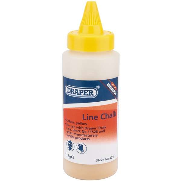 42983 | Plastic Bottle of Yellow Chalk for Chalk Line 115g