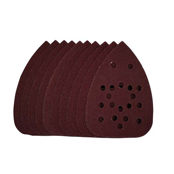 Silverline Hook & Loop Detail Sander Sheets 140mm - 10pc Assorted Grit: 60, 80, 120, 240g - 336046