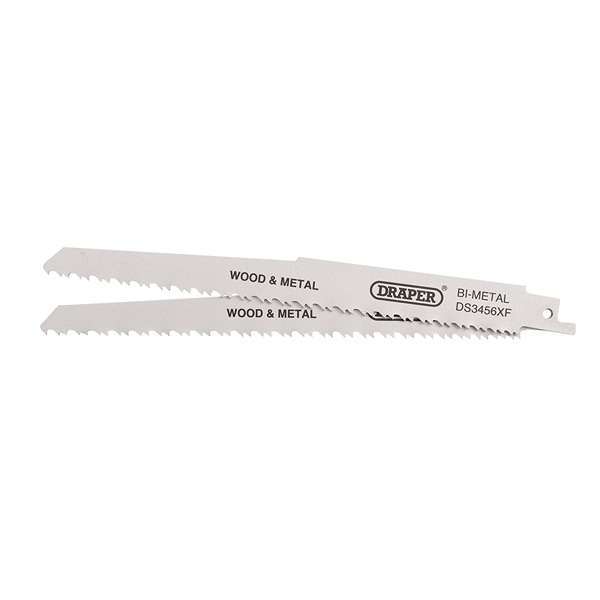 43065 | Bi-metal Reciprocating Saw Blades for Multi-Purpose Cutting 200mm 6-12tpi (Pack of 2)