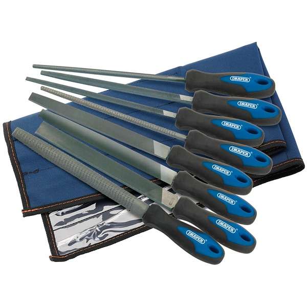 44961 | Soft Grip Engineer's File and Rasp Set 200mm Blue (8 Piece)