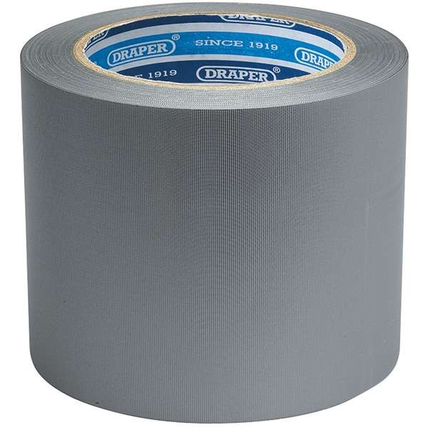 49433 Draper Tools Duct Tape Roll 33m x 100mm Grey