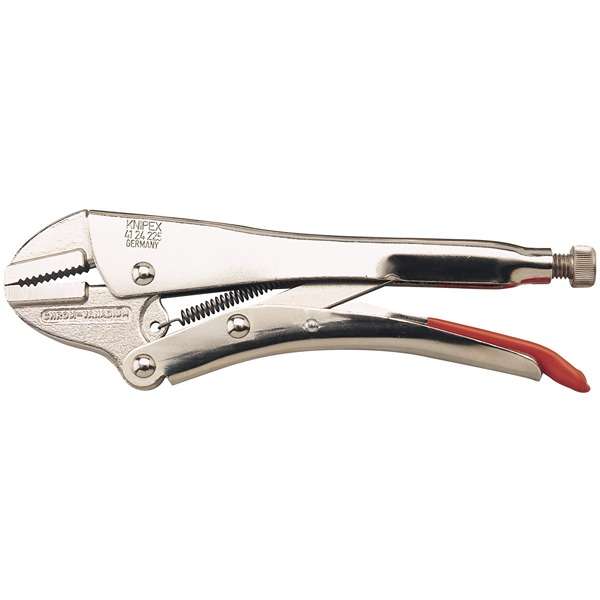 54218 | Knipex 41 24 225 Straight Jaw Self Grip Pliers 225mm