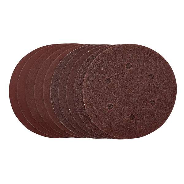 55069 | Sanding Discs 150mm Hook & Loop Assorted Grit (Pack of 10)