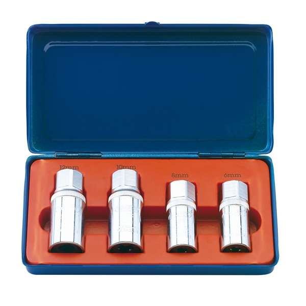 55641 | Stud Extractor Set 1/2'' Square Drive (4 Piece)