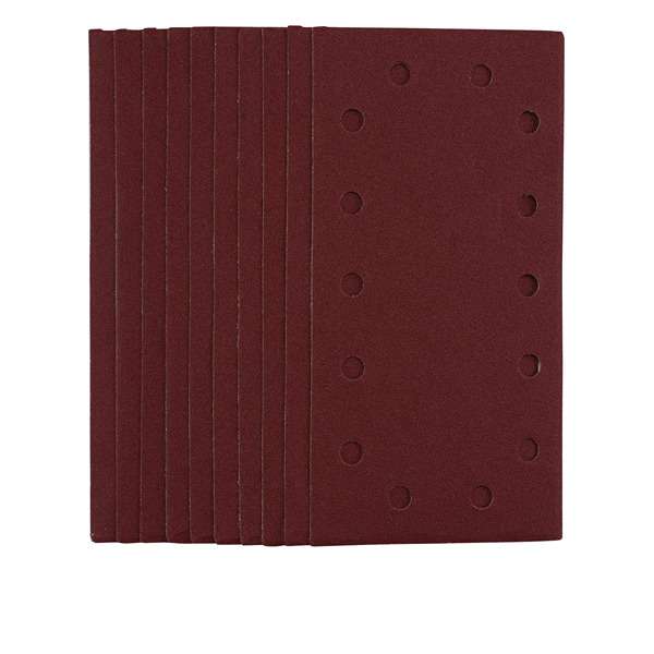 55864 | 1/2 Sanding Sheets with Hook and Loop 115 x 230mm 120 Grit (Pack of 10)
