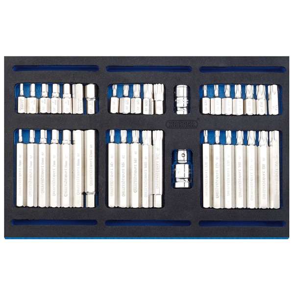 63515 | Screwdriver Insert Bit Set in 1/4 Drawer EVA Insert Tray (40 Piece)
