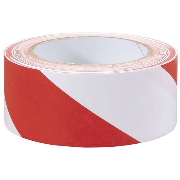 69010 | Hazard Tape Roll 33m x 50mm Red and White