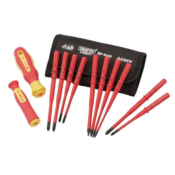 70867 | XP1000® VDE Slimline Interchangeable Screwdriver Set (12 Piece)