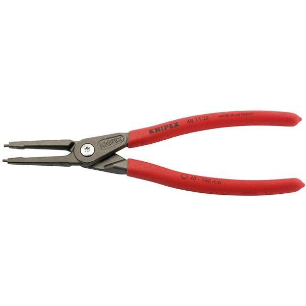 75080 | Knipex 48 11 J3 225mm Internal Straight Tip Circlip Pliers 40 - 100mm Capacity