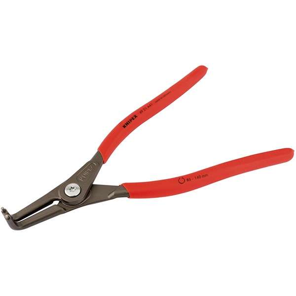 75097 | Knipex 49 21 A41 90° External Straight Tip Circlip Pliers 85 - 140mm Capacity 305mm