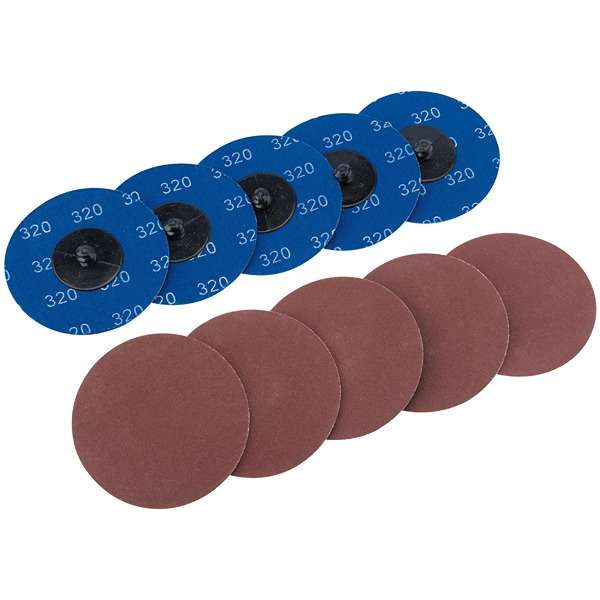 75620 | Aluminium Oxide Sanding Discs 75mm 320 Grit (Pack of 10)