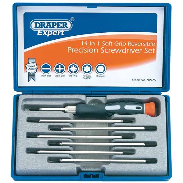 78925 | Reversible Precision Screwdriver Set (8 Piece)