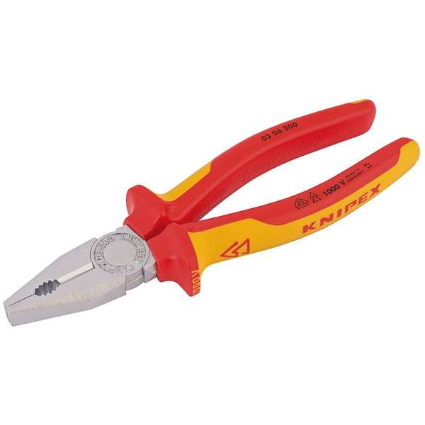 81212 | Knipex 03 06 200 SBE Fully Insulated Combination Pliers 200mm