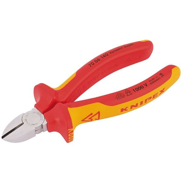 81254 | Knipex 70 06 140 SBE Fully Insulated Diagonal Side Cutter 140mm