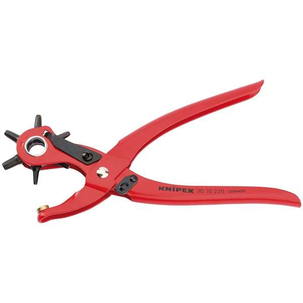 87161 | Knipex 90 70 220 SBE 6 Head Revolving Punch Pliers 220mm