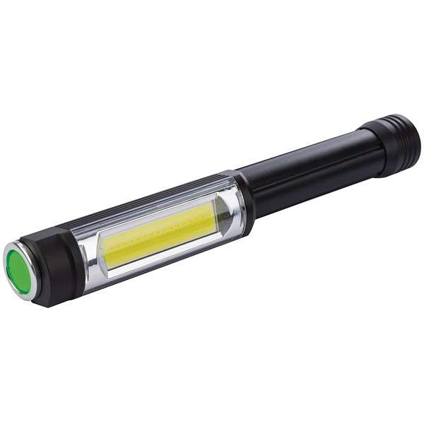 90100 | COB LED Aluminium Worklight 5W 400 Lumens 3 x AA Batteries Supplied