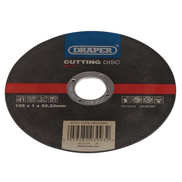 94774 | Metal Cutting Disc 125 x 1 x 22.23mm