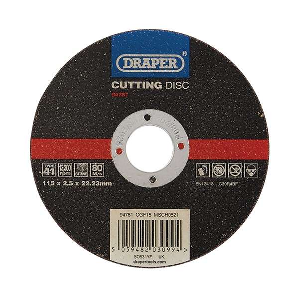 94781 | Flat Stone Cutting Disc 115 x 2.5 x 22.23mm