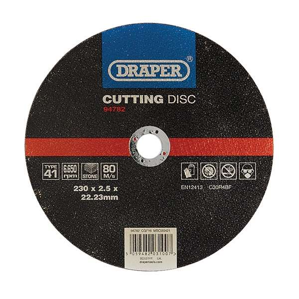 94782 | Flat Stone Cutting Disc 230 x 2.5 x 22.23mm