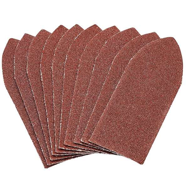99261 | Hook and Loop Aluminium Oxide Sanding Sheets 32 x 92mm 80 Grit (Pack of 10)