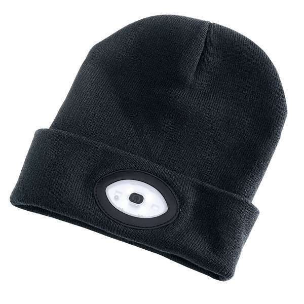 99521 | Beanie Hat with Rechargeable Torch One Size 1W 100 Lumens Black