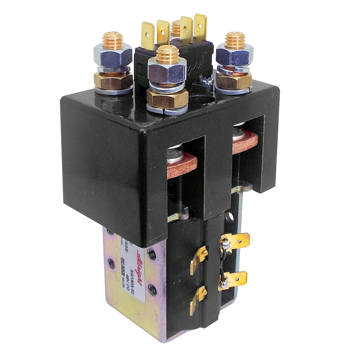 SW190A-52 Albright Double-pole Single Coil Solenoid - 48V Continuous