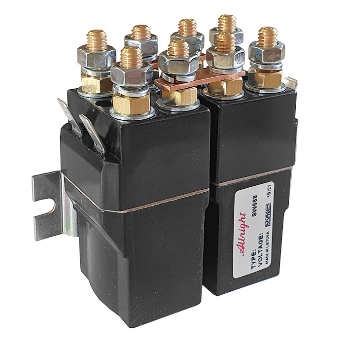 SW688-2 Albright Paired Double-pole Single-throw Solenoid - 12V Continuous