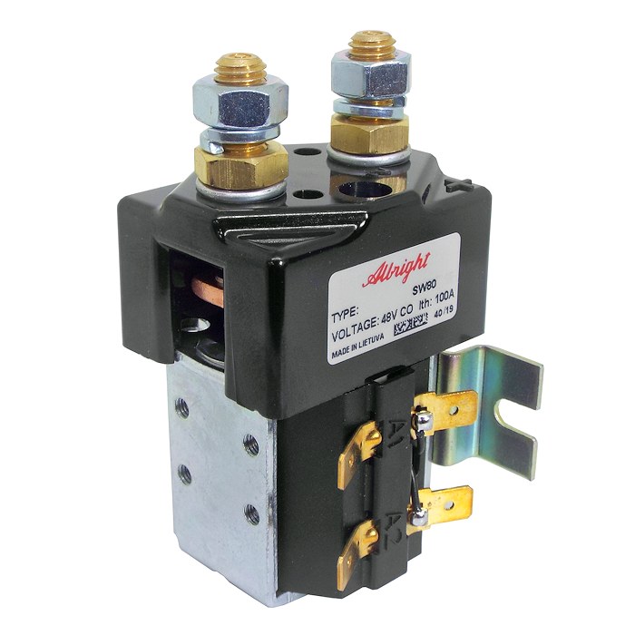 SW80-2404 Albright Single-acting Solenoid Contactor 48V Continuous