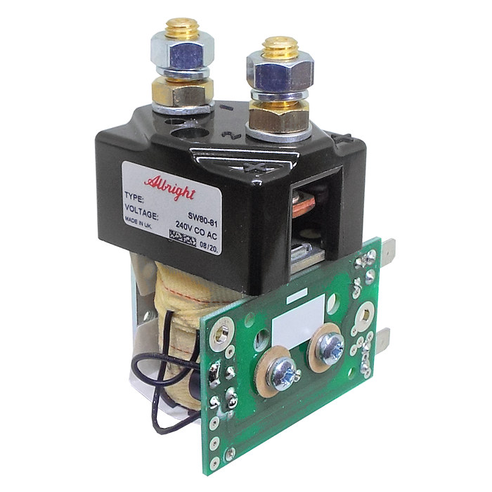 SW80-81 Albright Single-acting Solenoid Contactor 240VAC Continuous