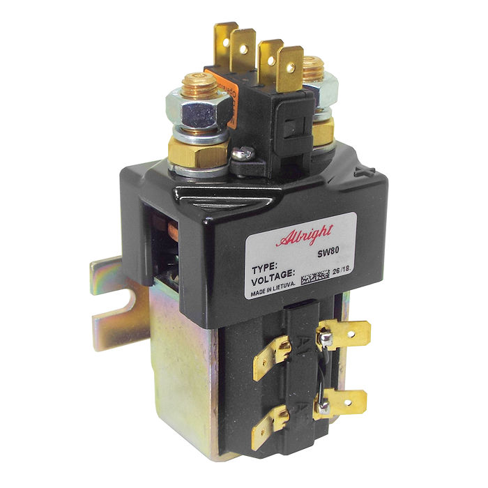 SW80AB-182 Albright Single-acting Solenoid Contactor 24V Continuous