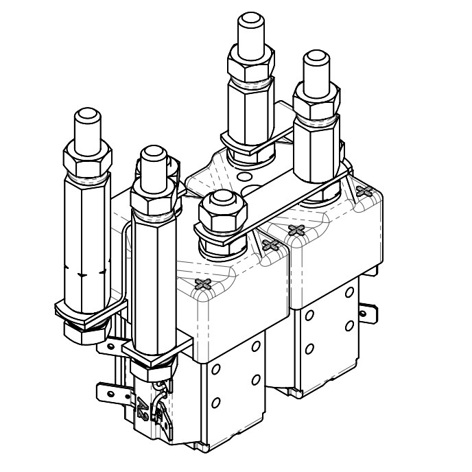 SW88-176 Albright 24Vdc Double-acting Reversing Solenoid - Intermittent