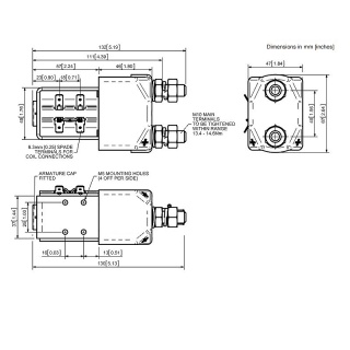 SU280-1250T Albright Single-acting 12V 250A Contactor - Continuous