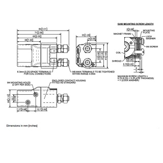 SU60-2278T Albright 24V DC Single-acting Textured Tip Solenoid 100A - Continuous